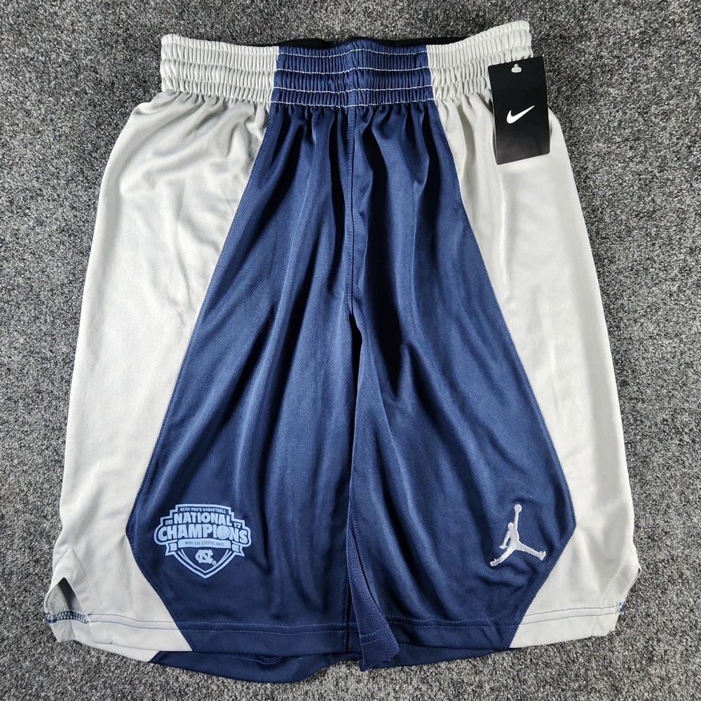 NWT Nike Jordan UNC North Carolina Tar Heels 2017 Champions Shorts Men's Size S